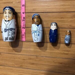 Milwaukee Brewers Nesting dolls Prince Fielder Hall Hardy and Weeks